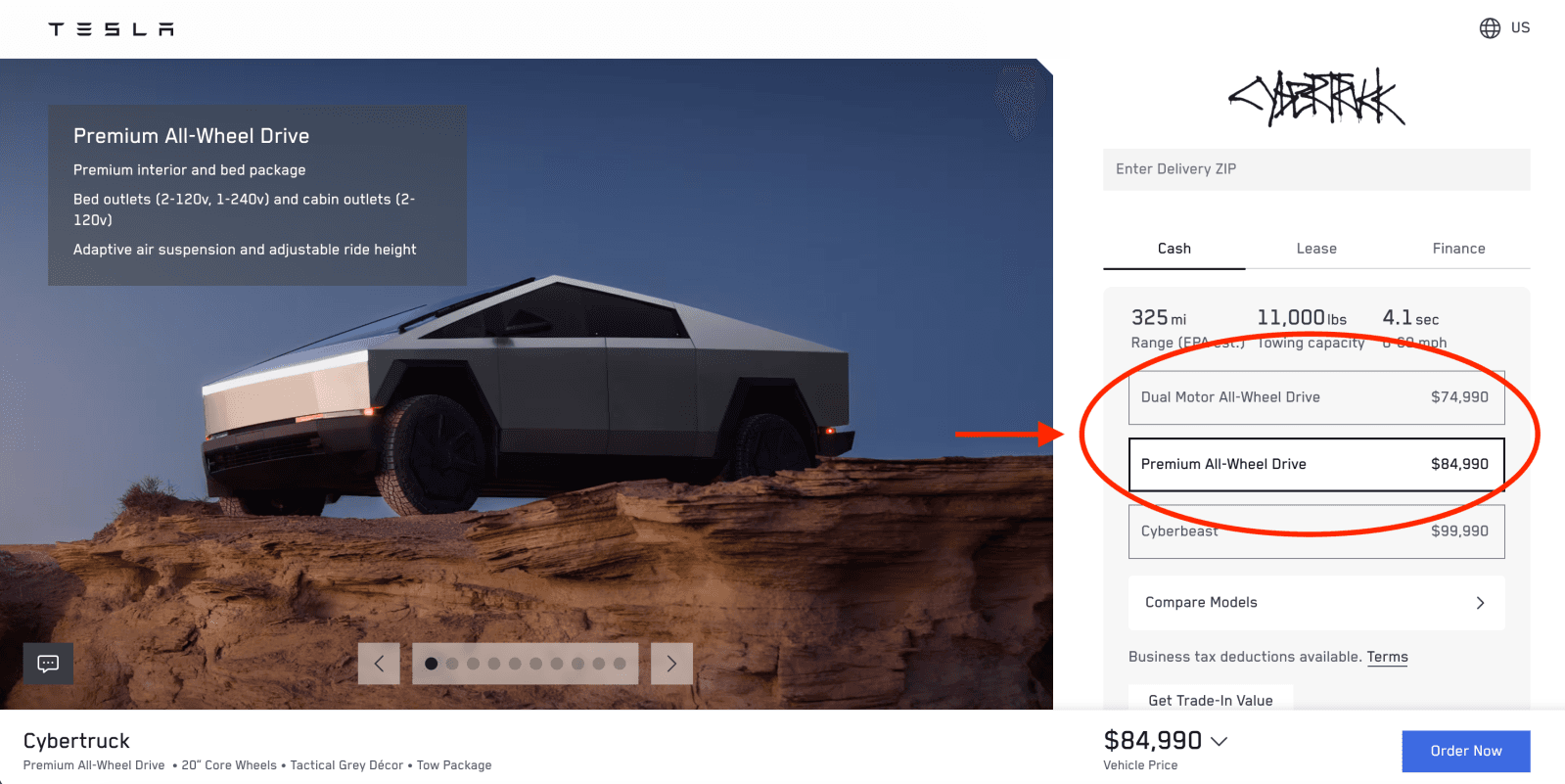 特斯拉 Cybertruck 售價調漲 $5,000，歐洲市場競爭加劇