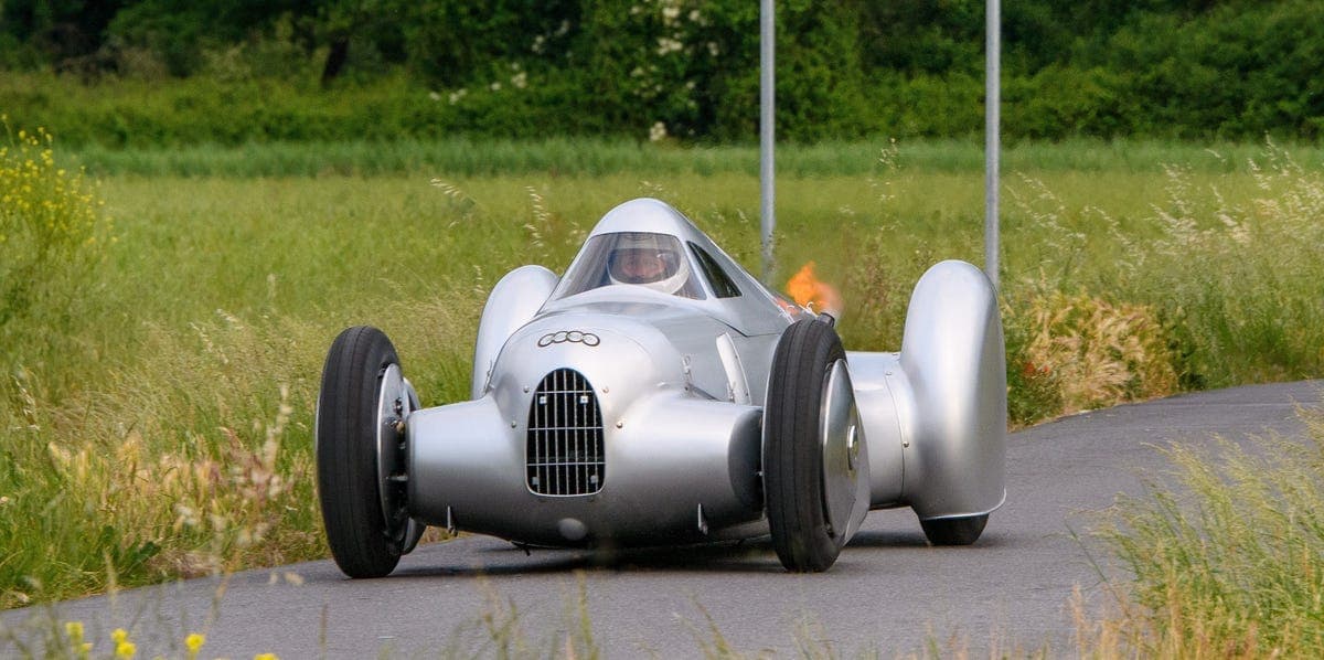 Audi Recreates Bonkers 1935 V-16-Powered Speed-Record Machine