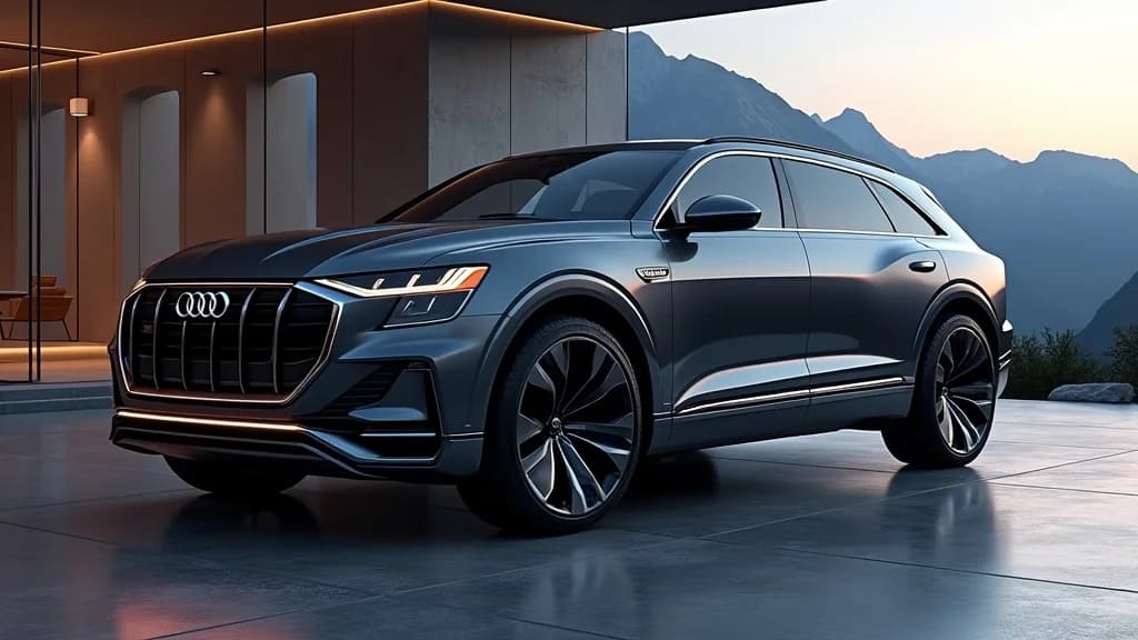 Audi Q9 旗艦休旅車身逾 5.3 米 EVOASIS 助攻台灣電動車快充網