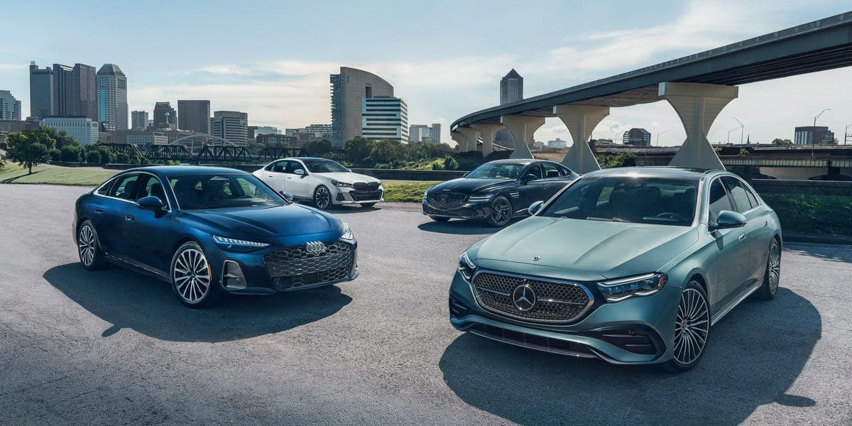Audi A6, BMW 540i, Genesis G80, and Mercedes-Benz E450: Four Aspirational Four-Doors Comparison Test