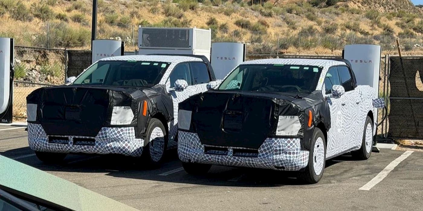 Ford’s new EV pickup caught at a Tesla Supercharger