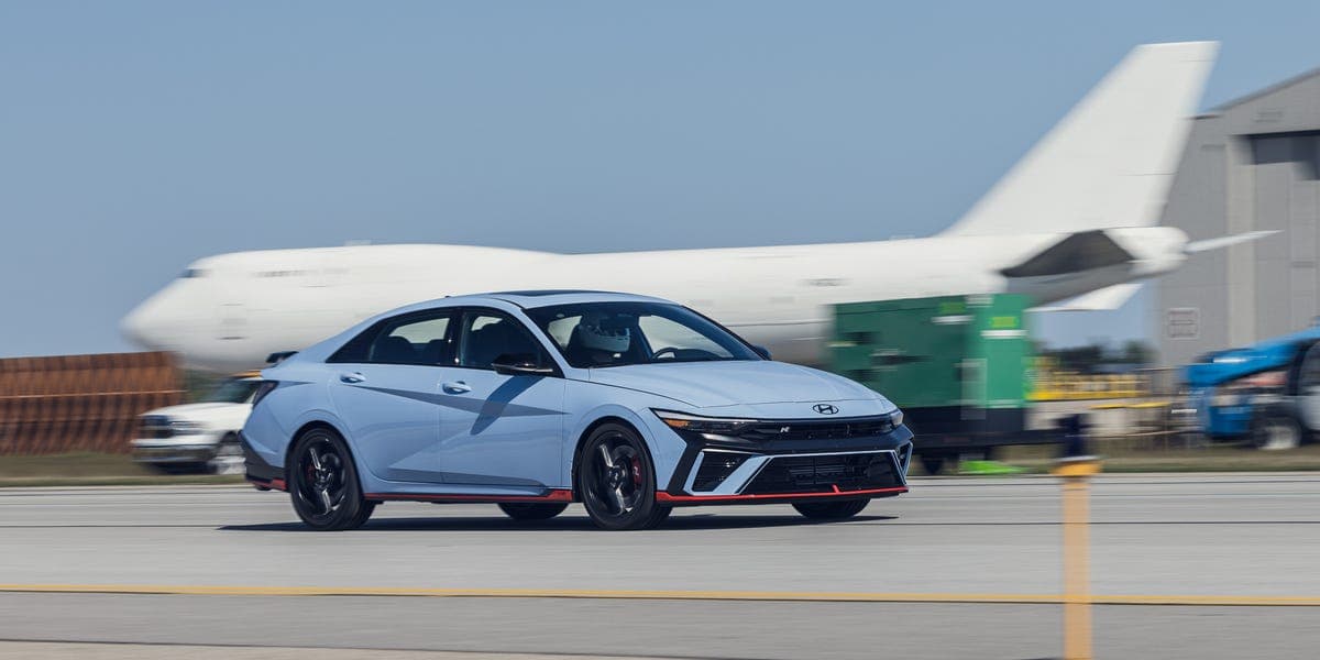 Hyundai Elantra N at the 0–150–0-MPH Speed Test 2026