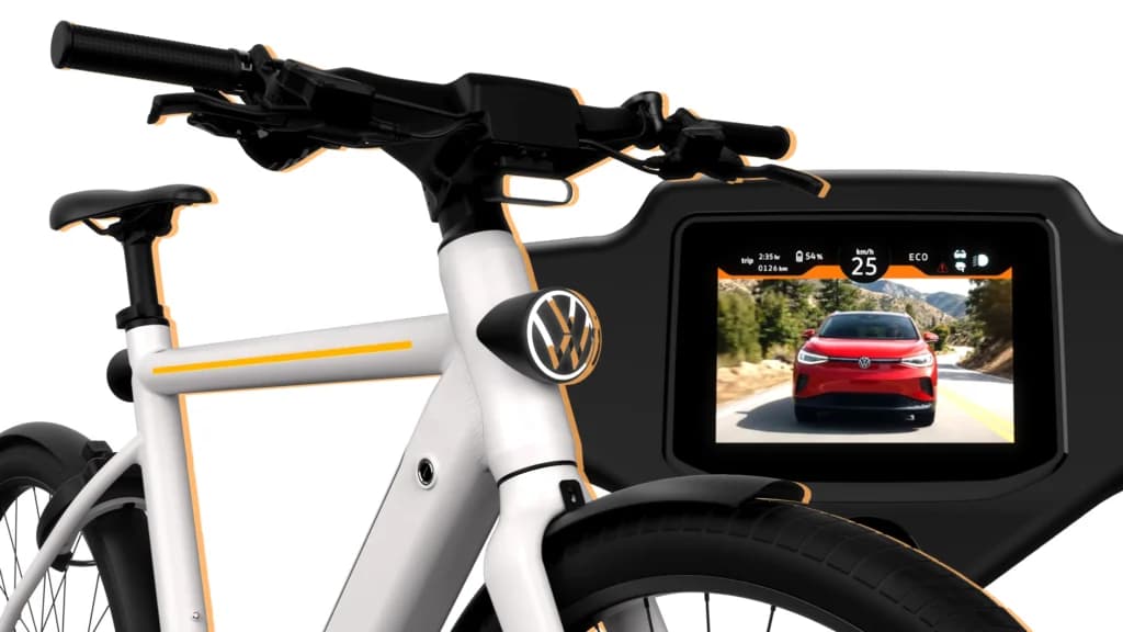 VW’s New E-Bike Has Radar, A Rear Camera, And Fighter-Pilot Glasses